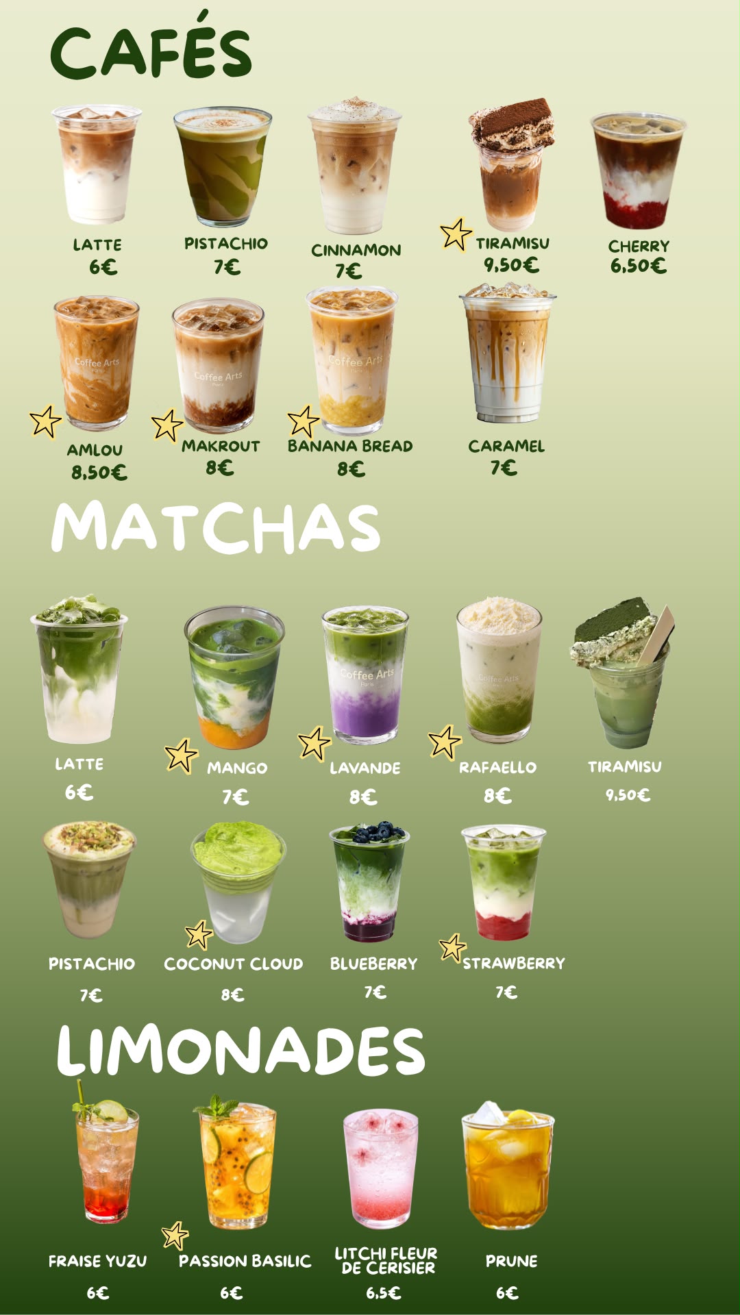 Menu Partie 1