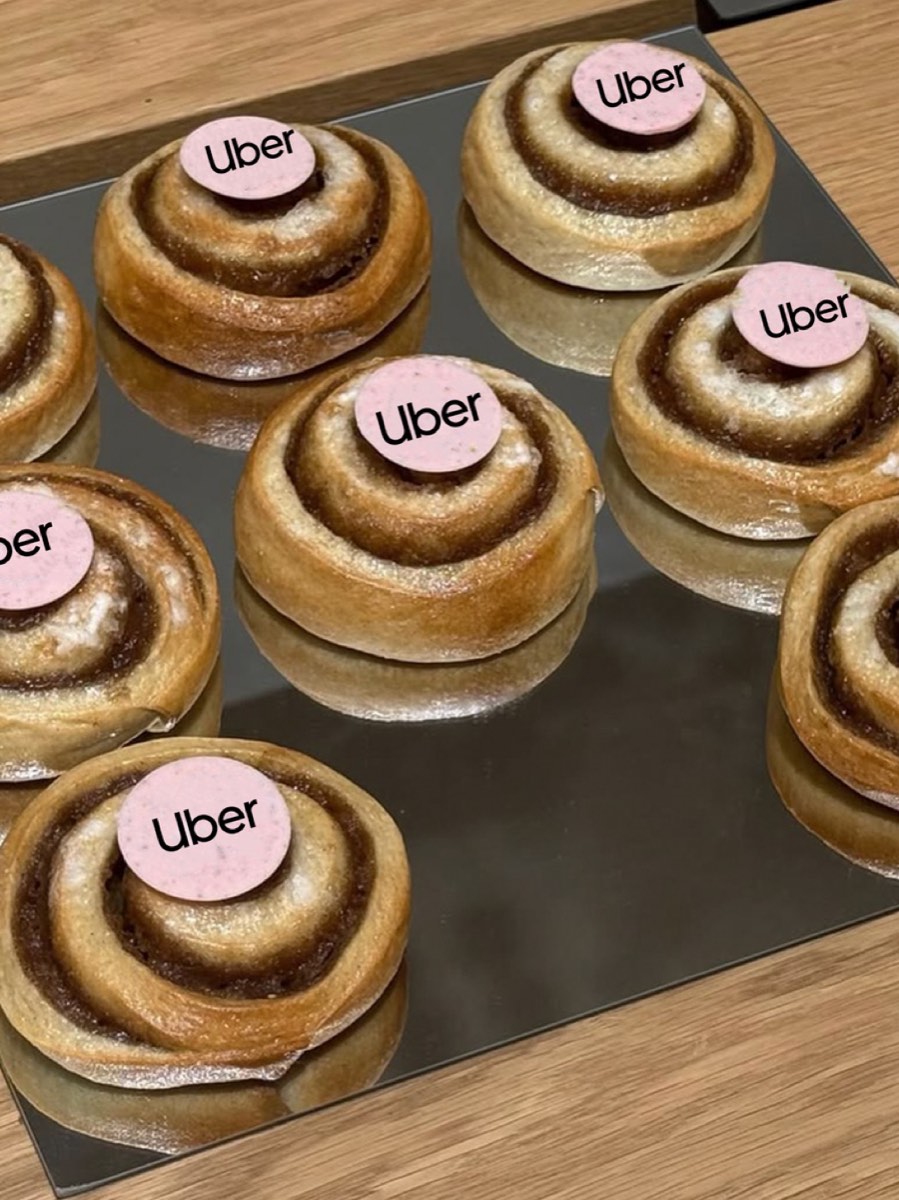 Viennoiseries personnalisées Uber